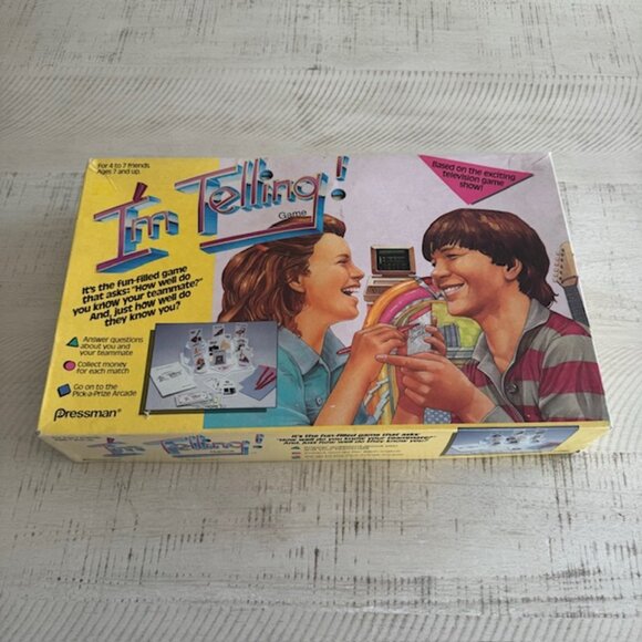 Vintage 1987 Pressman I'm Telling! Game - Picture 1 of 11